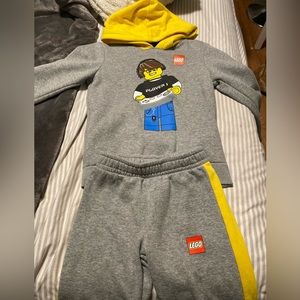 Size 7 Little Boys Lego Hoodie and Sweatpants Set